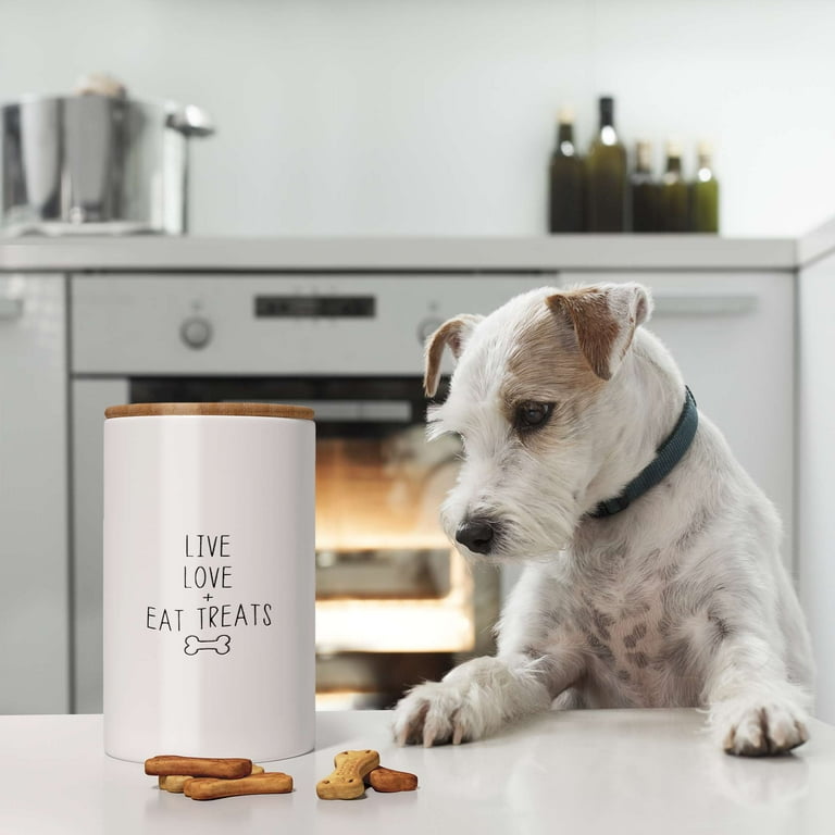 Harmony good dog ceramic dog treat jar hotsell