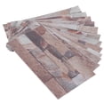 thumbnail image 4 of 12Pcs PVC Tile Sticker Waterproof Self Adhesive Bathroom Kitchen Living Room Decor Floor Decal(KIT044 ), 4 of 14