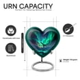 thumbnail image 3 of Yatskia Telescope Northern Lights Urns for Human Ashes Adult Female, Decorative Urns for Human Ash, Cremation Burial Urn for Ashes Adult Male , (Heart 8 Inch and 3 Inch), 3 of 8