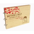 thumbnail image 1 of Darling Souvenir Personalized Engraved Laser Cut Wedding Guest Book Wooden Cover Sign-in Book Registry Guestbook Scrapbook-ZP, 1 of 7