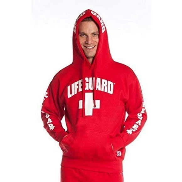 LIFEGUARD Officially Licensed Hoodie Sweatshirt Men Guys Authentic (Red, M)â€¦