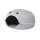 thumbnail image 3 of Nido para gatos semicerrado Yuyangstore refugio cálido para gatos Cueva de los gatos de fieltro Gris claro, 3 of 8