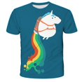 thumbnail image 1 of Niños pony Camiseta Verano 3D Impreso Dibujos animados Unicornio Camiseta Niños Divertido Harajuku Moda Top Boys amp; Camiseta super linda para niñas12M Gao Jinjia LED, 1 of 2
