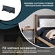 thumbnail image 3 of Robe de acero inoxidable gancho de baño dormitorio sombrero de pared Hangizador ahorro de ducha Organizador de la ducha Hogar en los ganchos interior Dorm Black, tipo 5 sidaley  HA010059-12B, 3 of 6