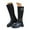 Black, variant on UngA Woman Boots Wide Toe Box Motorcycle Biker Riding Boots with Buckles Round Toe Dress Boots with Low Chunky Heel Boots for Women Mid Calf Black,Size 7.5