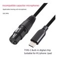 thumbnail image 4 of Fwefww Adaptador Usb C A Xlr C Macho A Micrófono Xlr Hembra, 4 of 8