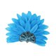 thumbnail image 4 of Sombrero de jefe indio, tocado de plumas, diadema para disfraz de adulto para fiesta y espectáculo. Azul, 4 of 9