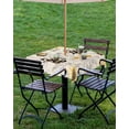 thumbnail image 4 of nqOlkjepod Sunflowers Outdoor Tablecloth with Umbrella Hole & Zipper, Spring Farm Bees Garden Vintage Square Table Cover 54x54 Inch, Dining Waterproof Table Cloth Protector for Patio/Party/Picnic, 4 of 7
