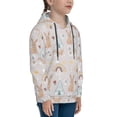thumbnail image 3 of Lsque Animals In Tribe Patten Youth Hoodie Sweatshirt Pullover with Kangaroo Pocket Boys and Girls Hoodie Warm Hoodie for Kids-Medium, 3 of 6