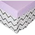 thumbnail image 3 of Bacati Ikat Lilac/Grey 6 Pc Crib Set with 4 Muslin Blankets, 3 of 4