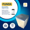 thumbnail image 2 of Funda para Lavadora y Secadora Automática Cerrada - Cubierta de Lavadora y Secadora Impermeable - Anti-UV - Cubre Lavasecadora - Cuida del Sol, Polvo, Golpes - Variedad de Tamaños (72x72x92 cm), 2 of 7