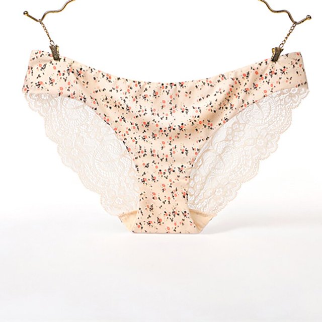 TrowBridge-bragas sexys para mujer, ropa interior de encaje de satén de seda, lencería hueca, agradable para la piel, calzoncillos cómodos
