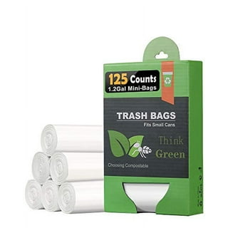 AYOTEE 100% Compostable Trash Bags, Small Compost Bags 1.3 Gallon