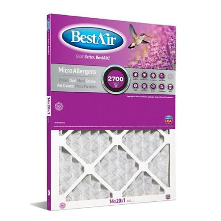 

RPS Products B1-1420-12-6 1 in. 1-in-Merv 12 Pleated Furnace Filter