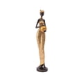 thumbnail image 4 of African Figurine Women Figure Statue Ornaments Centerpiece Tribal Lady Sculpture Statues and Sculptures for Office Hotel Housewarming Gift Golden, 4 of 8