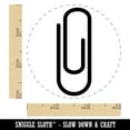 thumbnail image 2 of Paper Clip Symbol Self-Inking Rubber Stamp Ink Stamper - Green Ink - Small 3/4 Inch, 2 of 7