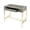 36 x 16 x 30 Inches, variant on Modern Bone Inlay Console Table – Multicolor Striped Inlay with Brass Legs | Handcrafted Entryway Accent