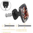 thumbnail image 3 of 4 Pcs Cabinet Handle Drawer Pulls Santa Claus Knobs with Screws Square Furniture Office Cabinet Knob Decoration, 3 of 7