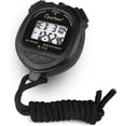 thumbnail image 2 of Cronómetro digital Temporizador Reloj Cronómetro de cuenta regresiva Resistente al agua con pantalla grande Reloj cronógrafo de mano profesional para nadar Correr Atle, 2 of 5