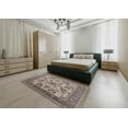 thumbnail image 4 of Ahgly Company Indoor Rectangle Mid-Century Modern Rosy Purple Oriental Area Rugs, 6' x 9', 4 of 6