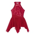 thumbnail image 3 of iEFiEL Kids Girls Sleeveless Sequins Leotard Dress for Lyrical Modern Contemporary Ballroom Dance, 3 of 5