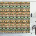 thumbnail image 1 of Ambesonne Egyptian Shower Curtain, Lily Scarab, 69"Wx84"L, Multicolor, 1 of 3