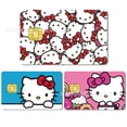 thumbnail image 3 of Hello Kitty piel inteligente para tarjetas de crédito Anime My Melody Pvc Game Id Subway Bank Cards Sticker Kawaii Kt Girls Cards Cover Gifts, 3 of 4