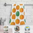 thumbnail image 6 of Dreamtimes Pumpkin Hand Towel Autumn Harvest Vegetable Set of 2 for Bathroom Kitchen Absorbent Soft Home Face Bath Towels 28x14 Inches, 6 of 7