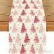 thumbnail image 1 of Camino de Mesa Navideño de 33 X 183 Cm | Decoración Navideña de Poliéster Multicolor | Diseño de Copos de Nieve y Árboles Invernales | Decoración Duradera y Lavable para Fiestas En La Cocina, 1 of 6