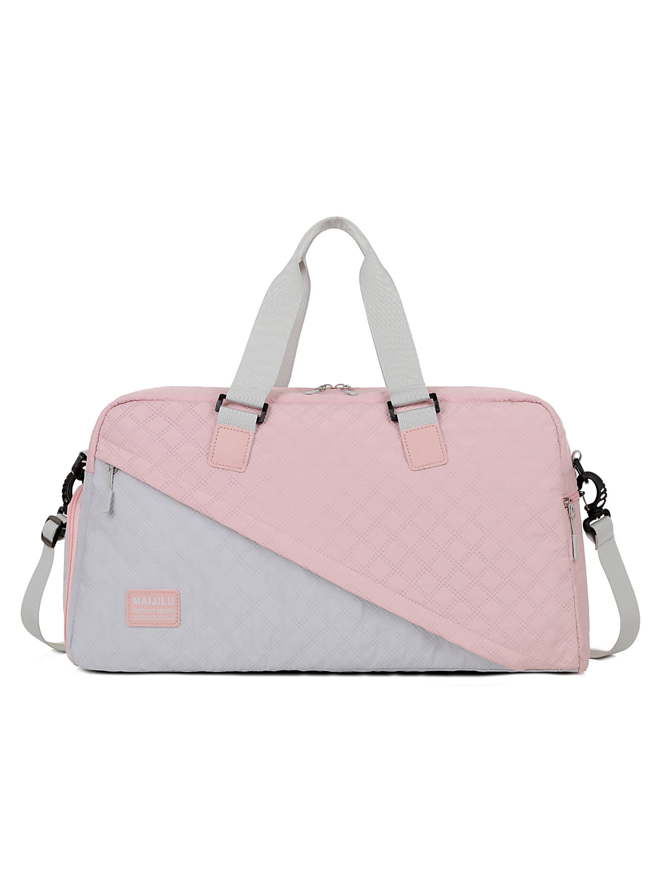 Black Checkered Luggage Bag Plaid Gym Sport Bags For Travel Duffel Tote Overnight Weekend Purse