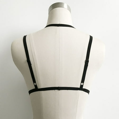 

Sexy Women Ladies Hollow Strappy Bra Cage Crop Top Bustier Tops S sexy womens lingerie crotchless lingerie for women sexy lingerie for women