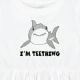 thumbnail image 4 of Inktastic I'm Teething Cute Shark Girls Baby Dress, 4 of 5