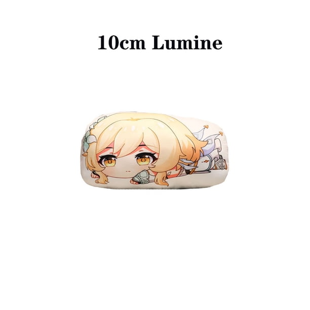 Dango Paimon Genshin-llaveros de impacto de limo para niños, llaveros de peluche con colgante de peluche de 10CM, muñecos de limo Kawaii, Qiqi Klee Amber, bonito regalo para niños