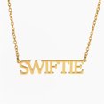 thumbnail image 3 of Collar de moda Taylor Fearless para mujeres y hombres, joyería de acero inoxidable, colgante antihéroe Swift, collar, regalo para fanáticos, 3 of 5