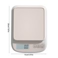 thumbnail image 3 of SPOORYYO High Precision Electronic Scale 0.1g Accuracy Up To 6000g Kitchen Gram Scale Small Coffee Scale Accurate Gram Weigher Household Food Weigher, 3 of 6