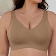 thumbnail image 2 of Bras for Women Gather Wireless Bra Soft Comfortable Push Up Lingerie Breathable Nylon Spandex Bra for Everyday & Sports Wear Full Coverage Support 4Xl Size Sports Bras for Women, 2 of 5