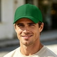 thumbnail image 4 of Baseball Cap Adjustable Size for Running Workouts and Outdoor Activities All Seasons, Dark Green, 4 of 4