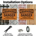 thumbnail image 3 of Danger Stairwell Closed Use Alternative Entrance OSHA WARNING Aluminum Sign 18 Inch x 12 Inch - 5 Pack, 3 of 8