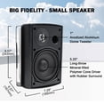 thumbnail image 2 of Altavoces Bluetooth para exteriores Herdio 13,34 cm 600 W 4 altavoces, 2 of 7