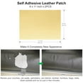 thumbnail image 3 of 8x11 inch Leather Repair Kit, Self Adhesive Vinyl Repair Tape for Couch, Car Seat, Sofa, Boat Seat, Upholstery.Bonded Leather Repair Roll (2Pcs,Yellow), 3 of 6