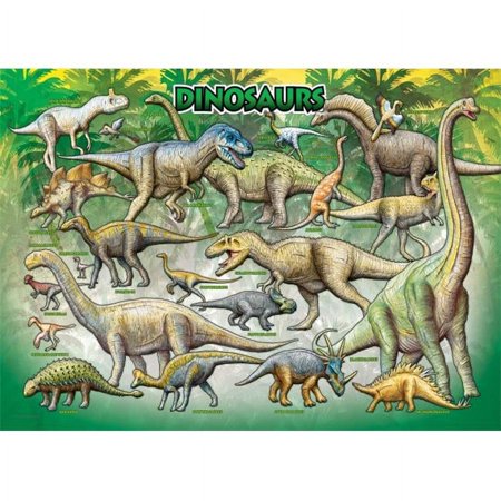 Euro Graphics 6100-0098 Dinosaurs 100-Piece Puzzle