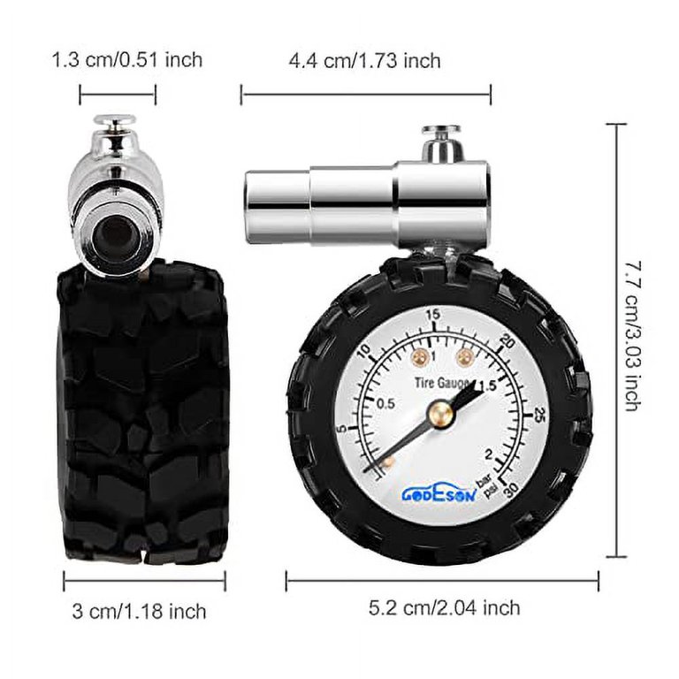 GODESON Mountain Bike Tire Pressure Gauge,Tire Pressure Gauge Mtb