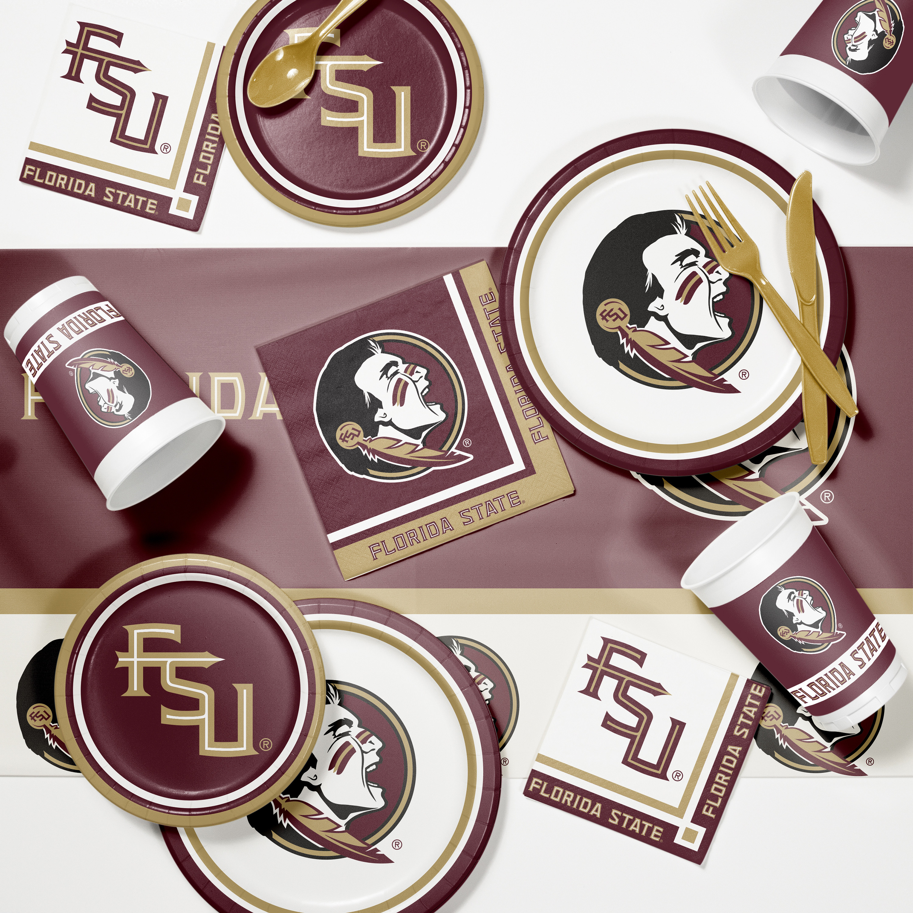 Florida State University 20 oz Plastic Cups 24 Count for 24 Guests
