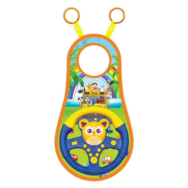 BELOVING Interactive Roleplay Steering Wheel Simulation Steering Wheel Car Toy for Indoor owl