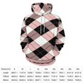 thumbnail image 2 of Classic Plaid Pattern Pink Black White 3D Print Hoodie Men Women Autumn Thin Pullover Sweatshirt Vintage Streetwear Tops, 2 of 6