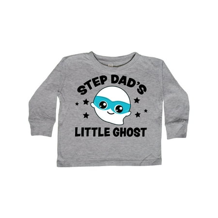 

Inktastic Cute Step Dad s Little Ghost with Stars Gift Toddler Boy or Toddler Girl Long Sleeve T-Shirt