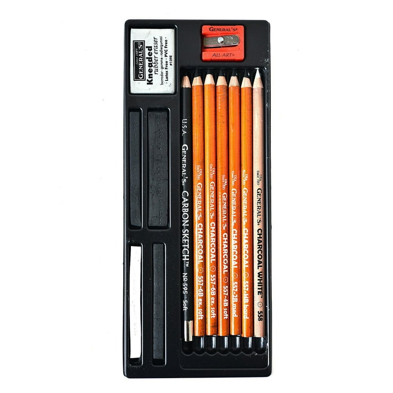 Generals Charcoal Drawing Set - Artist Collection