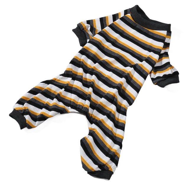 Pijama a Rayas para Perros Camisa Clásica de 4 Patas para Perros Material Suave y Cómodo Disfraces para Perros Ropa Elástica para Perros Ropa de Uso Diario para Dormir para ANGGREK Otros