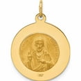 thumbnail image 4 of 14K Yellow Gold Solid Small Queen Of Holy Scapular Reversible Medal (25.6 X 18.75) Made In United States -Jewelry By Sweet Pea, 4 of 8