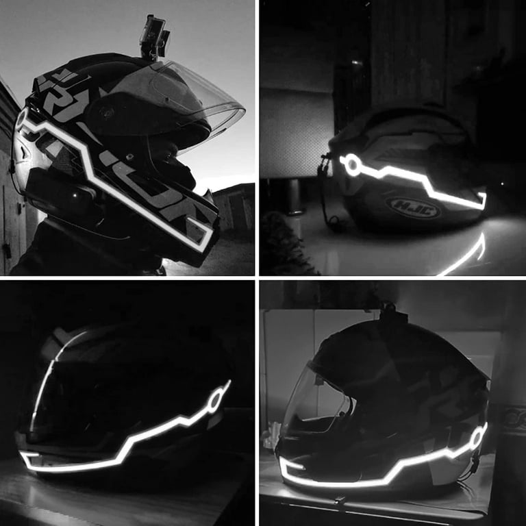 flashing led lights for motorcycle helmets Helmet Light Strip Night Riding Safety the wireless LED helmet brake light that instantly enhances motorcycle visibility LINLIN Motorcycle Helmet Light, 2